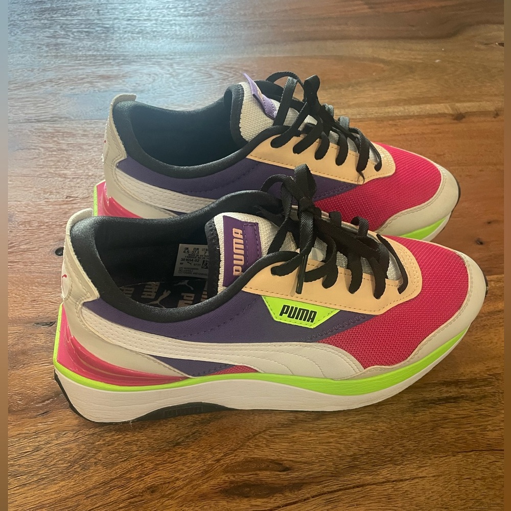 Puma Women's Multicolor Pink Purple Neon Athletic Sneakers